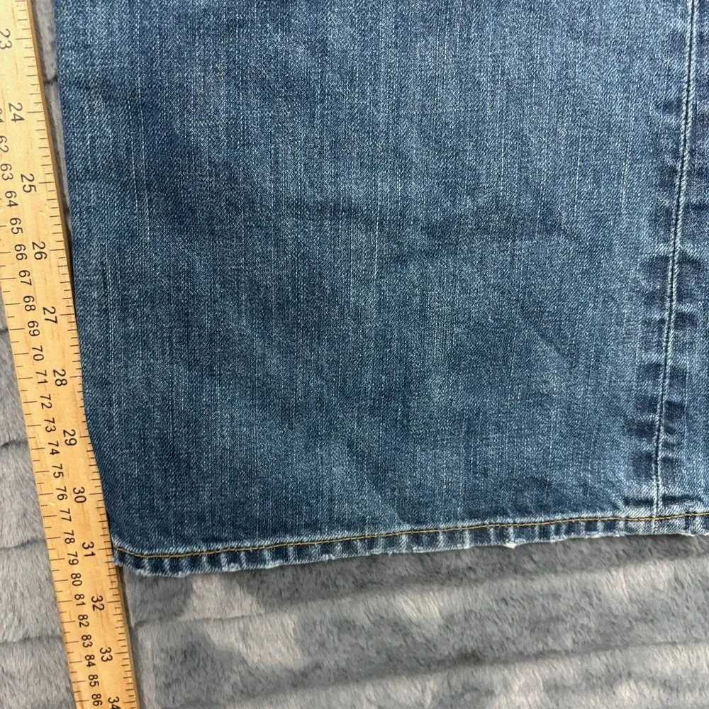 Banana Republic Mens Bootcut Jeans Medium Wash Blue Denim 36x34 Measures 36x31.5